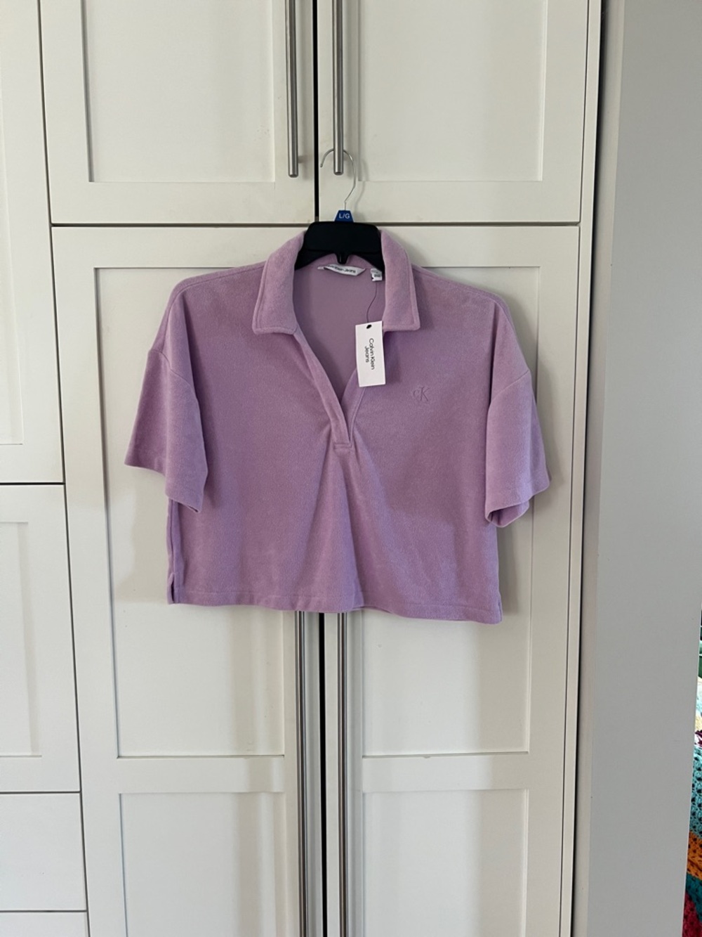 Calvin Klein Jeans Lavender Terry Top